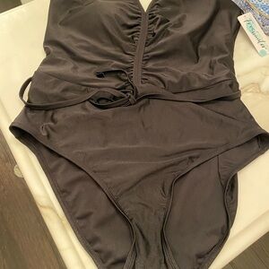 Kohl's Black One Piece Swimsuit